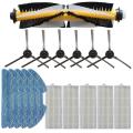 1 Set Main Brush Side Brush Filter Mop Cloth Kit for Redmon Rv-r500