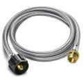 5ft Lp Gas Hose with Propane Adapter 1lb to 20lb,for Blackstone/weber
