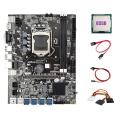 B75 Eth Mining Motherboard +g550 Cpu+4pin to Sata Cable+sata Cable