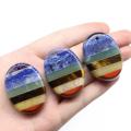 7 Chakra Energy Rainbow Natural Palm Stones Natural Gem Pocket,a