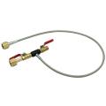 Co2 Fill Station Adapter with Gauge 36inch Hose W21.8-14 to W21.8-14
