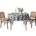 60 Inch Round Buffalo Check Tablecloth, 100% Cotton