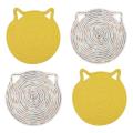 4 Pcs Potholders Trivets Set,placemats,for Cooking,(yellow&colorful)