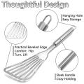 Spatula, 2 Pack Stainless Steel 12.5 Inch Kitchen Spatula with Handle