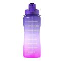 Sport Water Bottle with Straw & Time Marker, 64 Oz Gallon Tritan -b