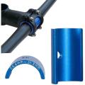 25.4-31.8 Aluminum Alloy Bicycle Handlebar Stem Shim Adapter,blue