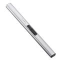Electric Lighter Arc Windproof Lighter for Candle Bbq Camping,silver