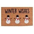 Indoor Entrance Christmas Tree Snowman Doormats Welcome Home Carpet