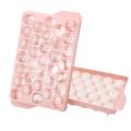 Mini Ball Ice Cube Mold with Lid -mold for Freezer Ice Cube Tray Pink