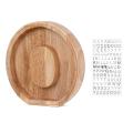 Wooden Personalized Piggy Bank Toy Alphabet for Kids (alphabet-o)