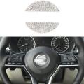 2x for Nissan Car Steering Wheel Logo Diamond Crystal Sticker Ring