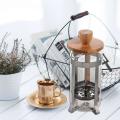2x Bamboo Cover Coffee Plunger Tea Maker Percolator Filter Teapot