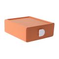 Desktop Organizer Storage Drawer Makeup Box-orange