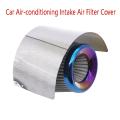 Car Air Filter Cover Racing Air Intake Air Filter Cover Silver