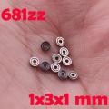 10pcs 681zz Miniature Ball Bearings Metal Open Micro-bearing 1x3x1mm