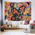 Mushroom Tapestry Trippy Flowers Tapestry for Room(59.1 X 78.7inches)
