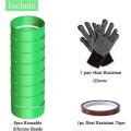 Sublimation Tumblers Silicone Bands Kit with Heat Resistant Gloves