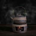 Japanese Coarse Pottery Handmade Teapot Warmer Ceramic Retro C