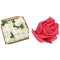 25 Pcs Foam Rose Artificial Flower for Diy Wedding Home Decorations