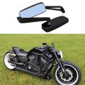 Universal Rectangle Motorcycle Rearview Side Mirrors Retro Motorcycle