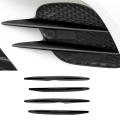 Bumper Splitter Spoiler Canards Cover for Mercedes-benz Black