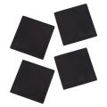 100mm X 100mm Plastic Ribbed Square End Caps Cover Tube Inserts 2 Pcs