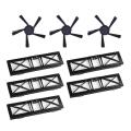 5pcs Ultra Filters & 3pcs 5-arms Brushes for Neato Connected D5 D6