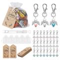 30 Set Angel Keychain Keyring Wedding Party Favors Baby Shower Gifts