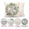 Spring Pillow Covers 18x18 Set Of 4 Farmhouse Decor for Home Couch