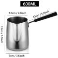 Stainless Steel Butter and Coffee Pot, Milk Pot with Spout -(600ml)