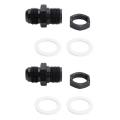 2x 10 An An10 Cold Oil Connector Hose End Fittings Adaptor
