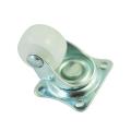 4 Pcs 1" Plastic Wheel Rectangle Top Plate Fixed Swivel Caster Set