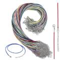 100pcs Waxed Necklace Cord Bulk for Jewelry Making