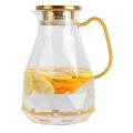 74oz/2.2 Liter Glass Jug with Sealed Lid,for Hot/cold Water,iced Tea
