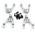 4 Pcs Metal Front & Rear Shock Tower Mounts for Mn G500 Mn86,silver