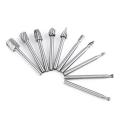 10-piece Set Of High-speed Steel Rotary File Woodworking Engraving