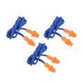 10 Pcs Ear Plugs - Hearing Protection Muffs with Cord Blue Orange