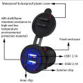 Dual Ports Usb Charger 5v/3.1a Blue Led for Dc 12v-24v Cars Vehicles