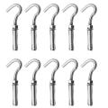 10pcs Concrete Wall Hook, 304 Stainless Steel Hook for Wall (m6)