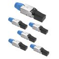 6 Pcs Rj45 Connector Tool-free for Installation Cable Network Plug