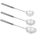 3-piece Set Of Round Hot Pot Spider Skimming Spoon Set, Mesh Spoon