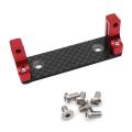 Servo Mount with Skid Plate Set for 1/10 Rc Car Axial Wraith Rr10,red