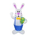 190cm Inflatable Easter Bunny Cute Rabbit Led Lamp Inflatable-uk Plug
