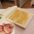 100 Pieces Of Imitation Gold and Silver Foil Paper Art Craft Paper