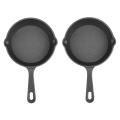Cast Iron Non-stick Skillet Frying Pan for Gas Induction Cooker -14cm