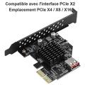 Usb3.1 Gen2 Internal 20-pin Front Panel Connector Expansion Card