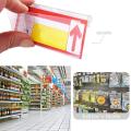 100pcs Clear Plastic Label Holders for Wire Shelf Retail Price Label