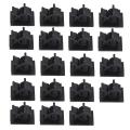 20pcs Black Plastic Cable Clamps Self Car Cable Clips Wire Organizer