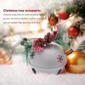 Bell Pandant Metal Jingle Bells Christmas Decor for Home Party White