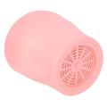 4x Plastic Plant Flower Pot with Tray Round Pink Upper Caliber 14cm